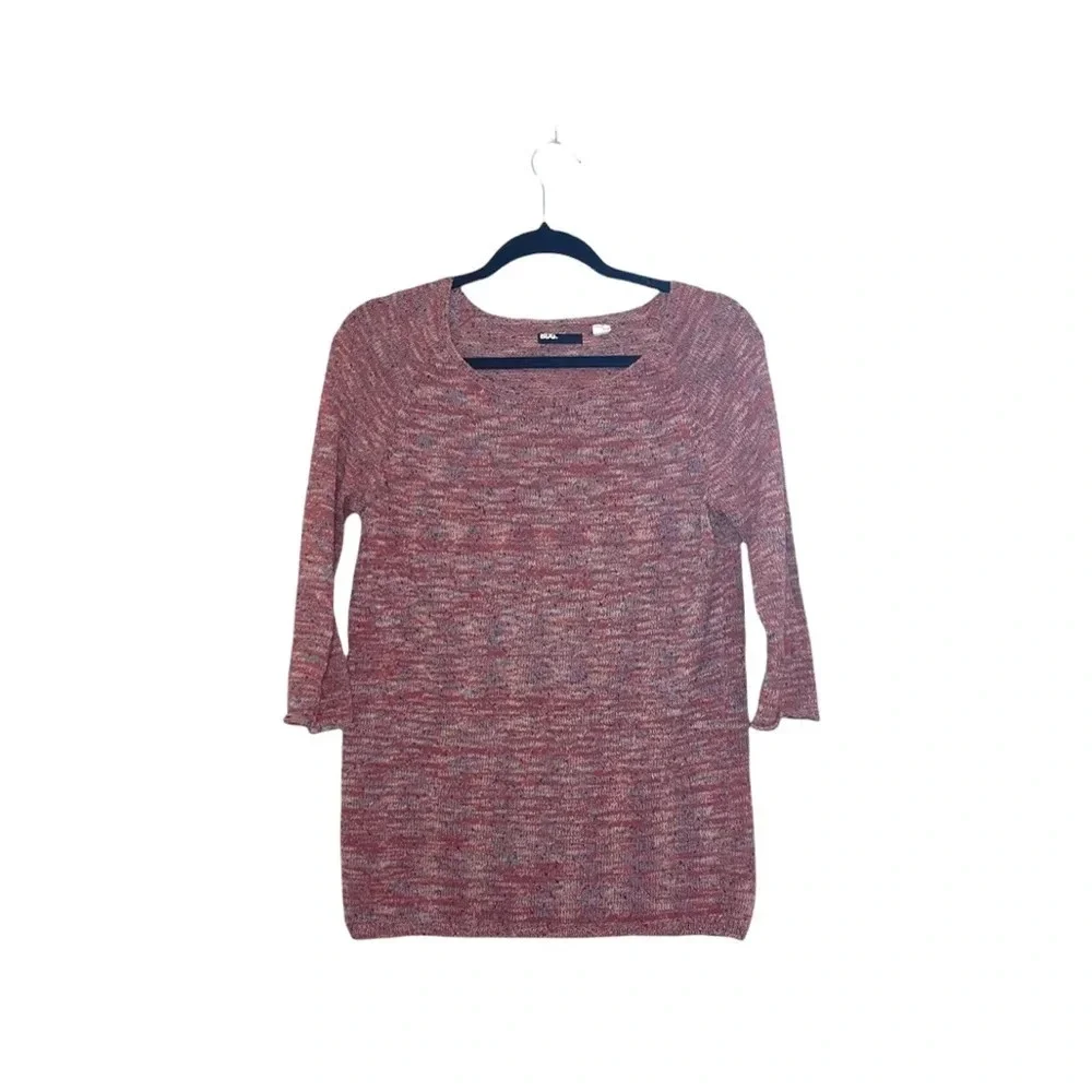 BDG Urban Outfitters Red Multicolor Marled Knit Pullover Sweater Medium Women’s